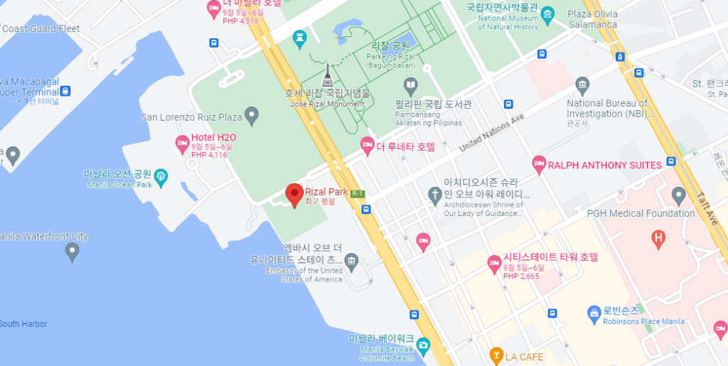 필리핀 두윈 리잘 카지노 위치